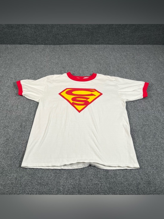 Anvil Other - Vintage Superman Ringer Shirt Men’s Large 80s 90s Anvil Red Bar Tag Dc Comics